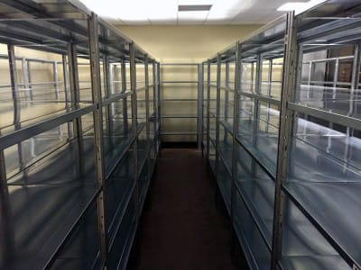 Galvanized metal shelving systems LTV, Riga warehouses